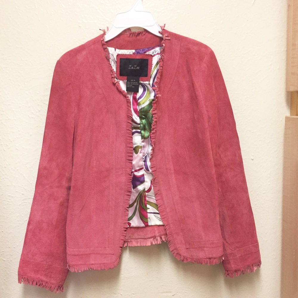 ZaZee pinkish leather jacket